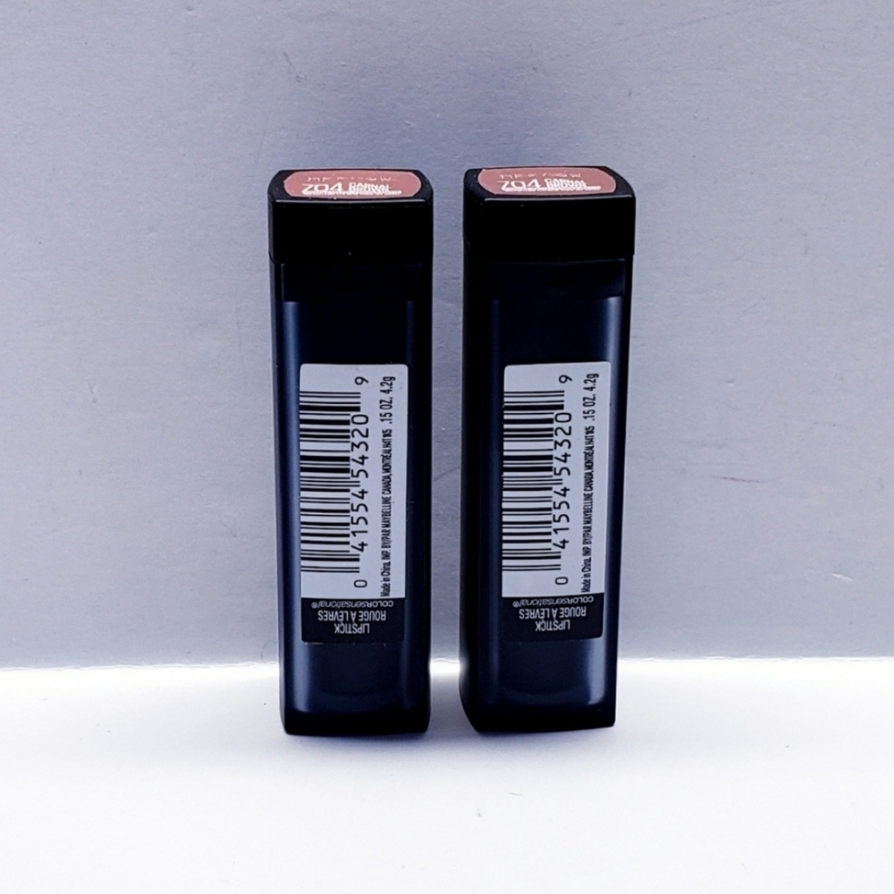 Maybelline Nude Lipstick Powder Matte in Carnal Brown #704 (2 pack)